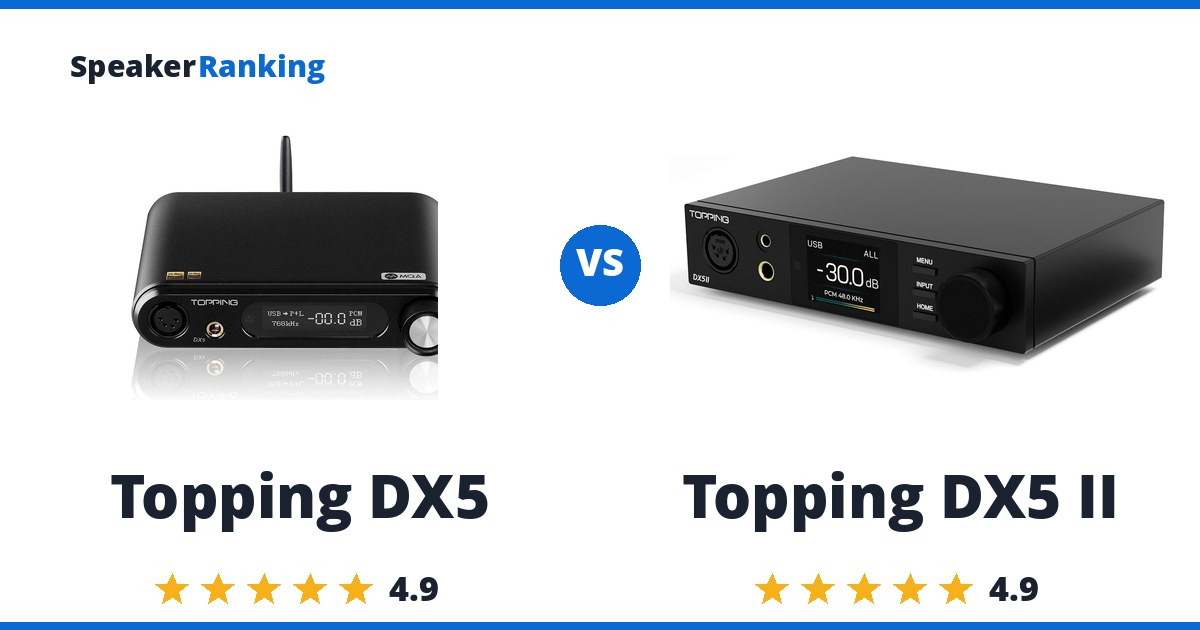 Topping DX5 vs Topping DX5 II