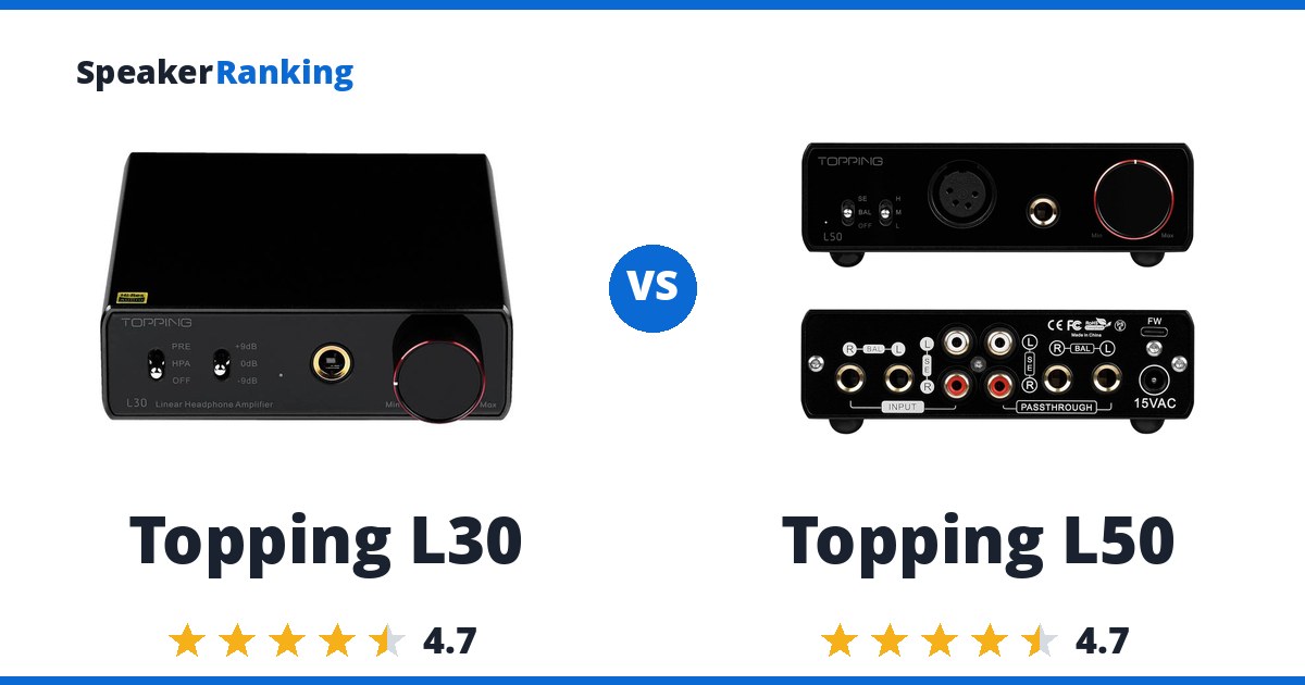 Topping L30 vs Topping L50