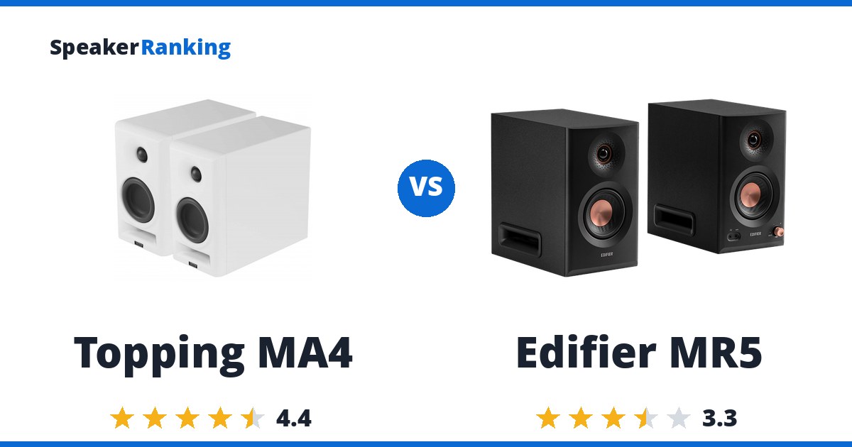 Topping MA4 vs Edifier MR5