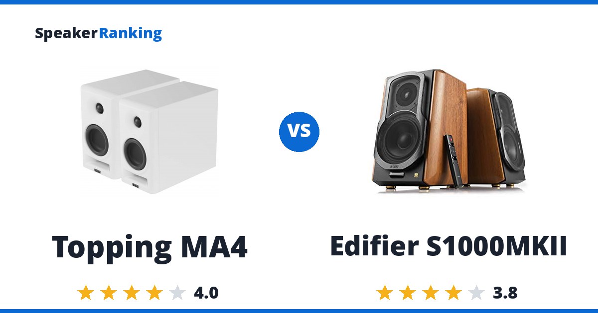 Topping MA4 vs Edifier S1000MKII