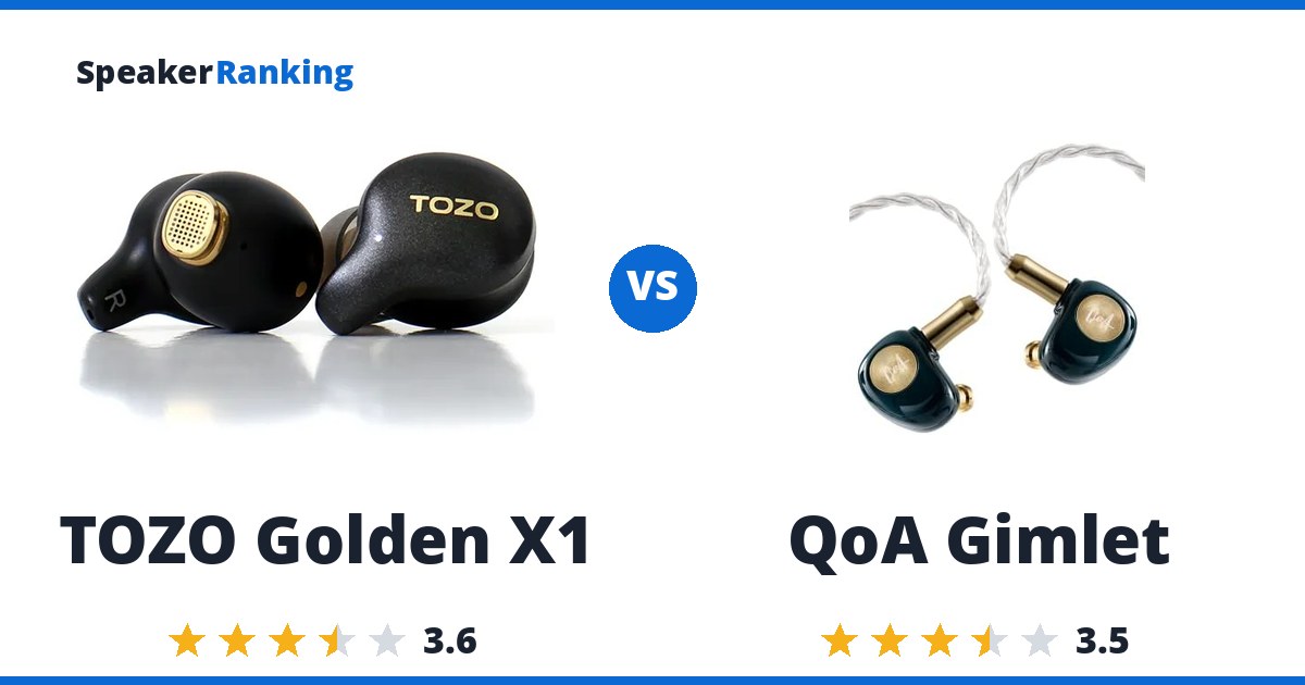 TOZO Golden X1 vs QoA Gimlet