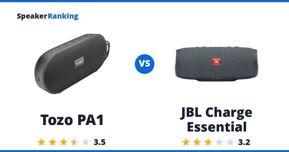 Tozo PA1 vs JBL Charge Essential