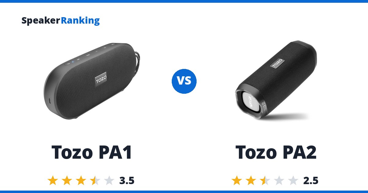 Tozo PA1 vs Tozo PA2