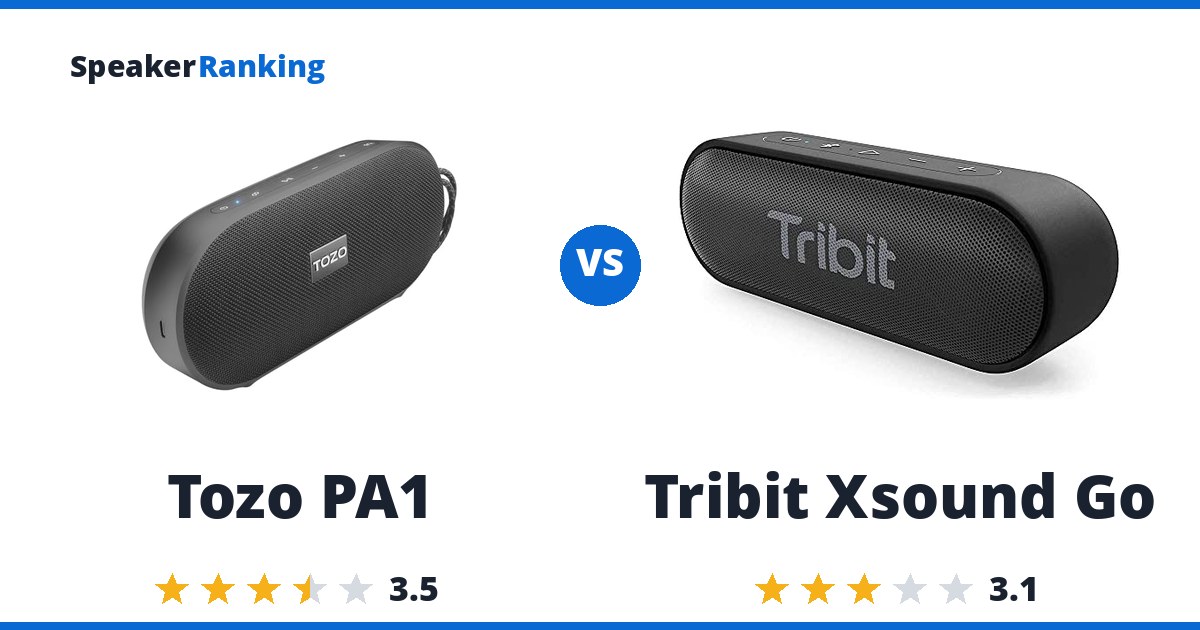 Tozo PA1 vs Tribit Xsound Go