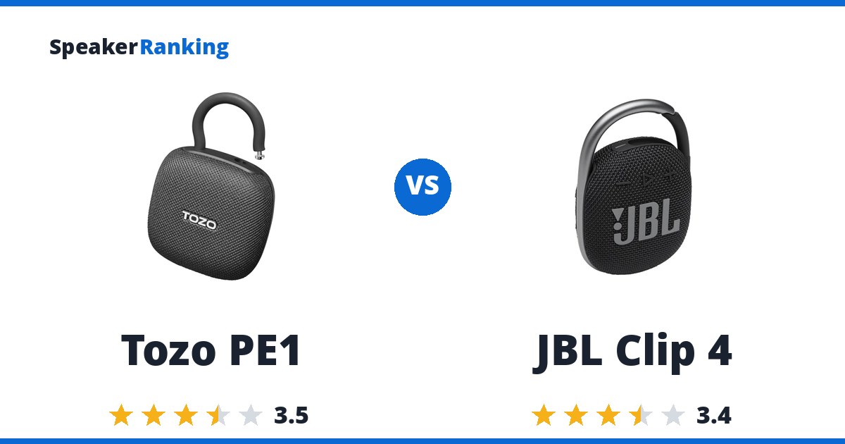 Tozo PE1 vs JBL Clip 4