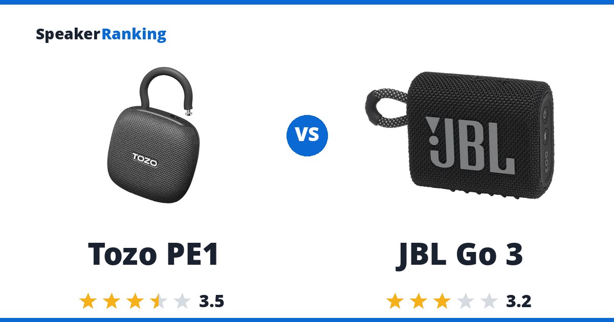 Tozo PE1 vs JBL Go 3