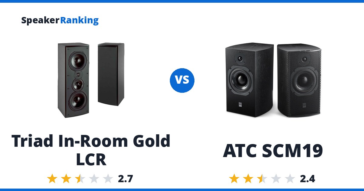 Triad In-Room Gold LCR vs ATC SCM19