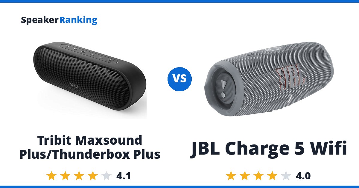 Tribit Maxsound Plus/Thunderbox Plus vs JBL Charge 5 Wifi