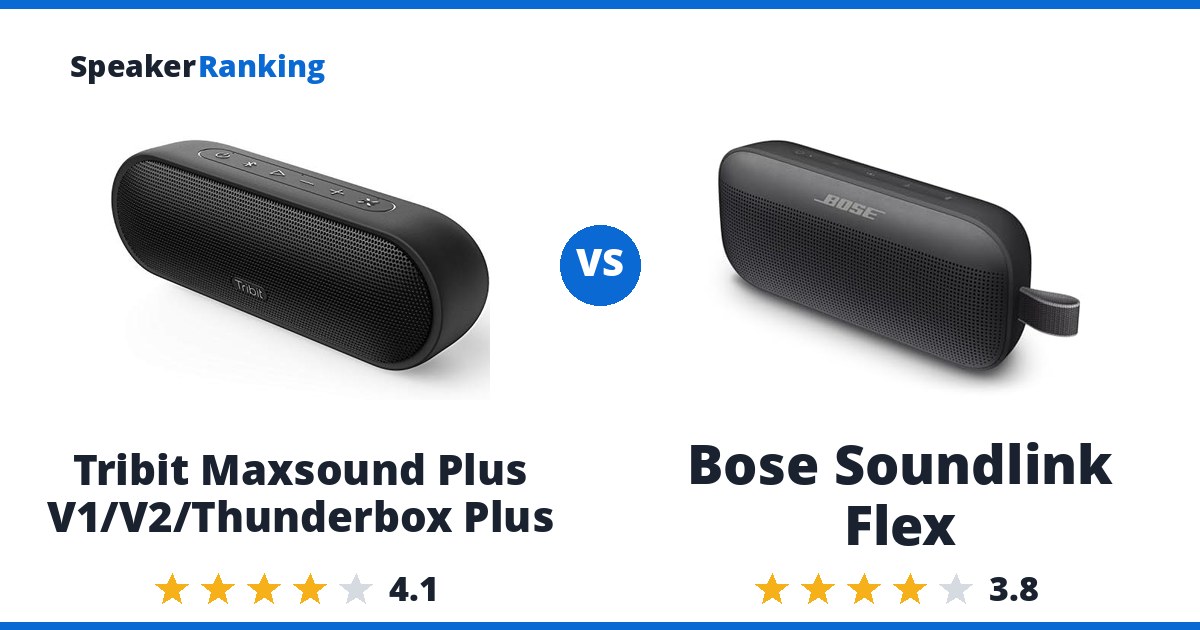 Tribit Maxsound Plus V1/V2/Thunderbox Plus vs Bose Soundlink Flex