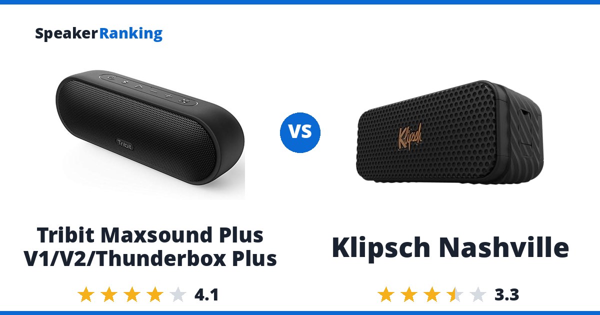 Tribit Maxsound Plus V1/V2/Thunderbox Plus vs Klipsch Nashville