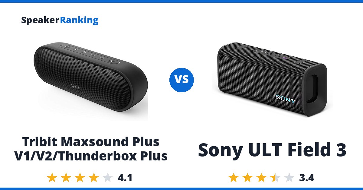Tribit Maxsound Plus V1/V2/Thunderbox Plus vs Sony ULT Field 3