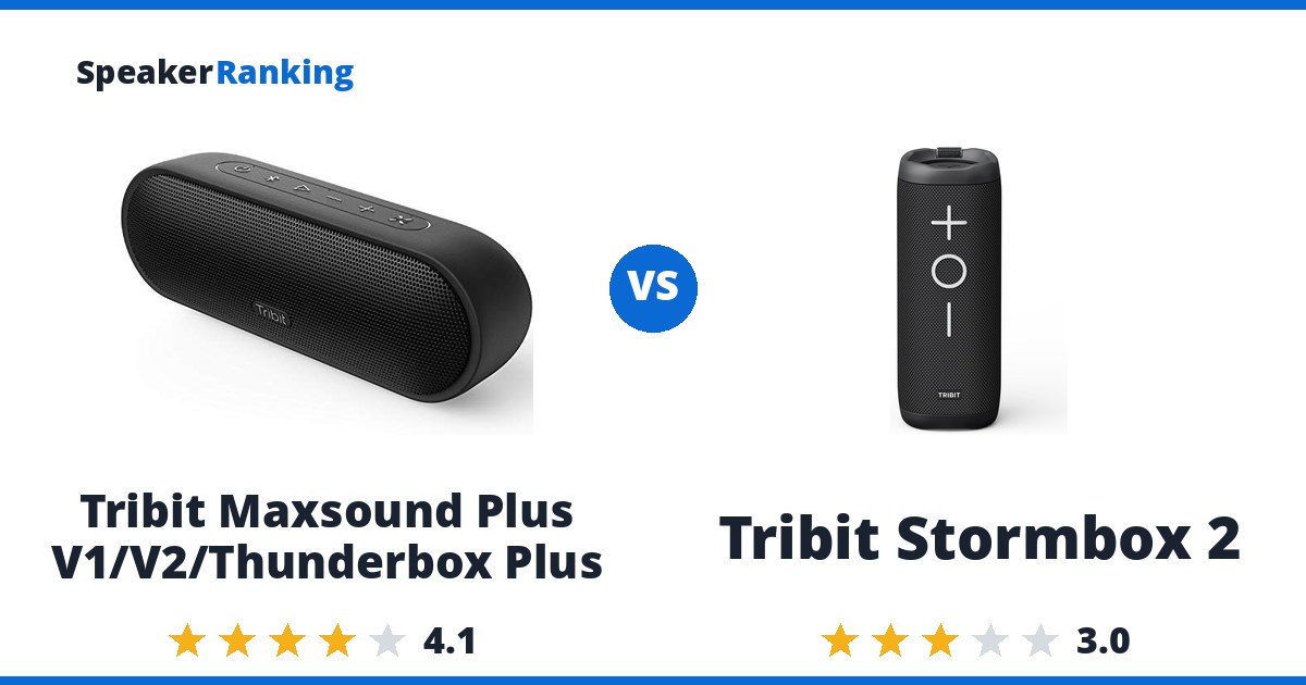 Tribit Maxsound Plus V1/V2/Thunderbox Plus vs Tribit Stormbox 2