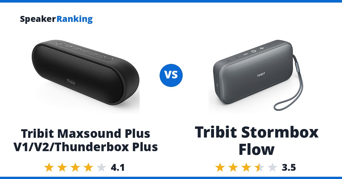 Tribit Maxsound Plus V1/V2/Thunderbox Plus vs Tribit Stormbox Flow