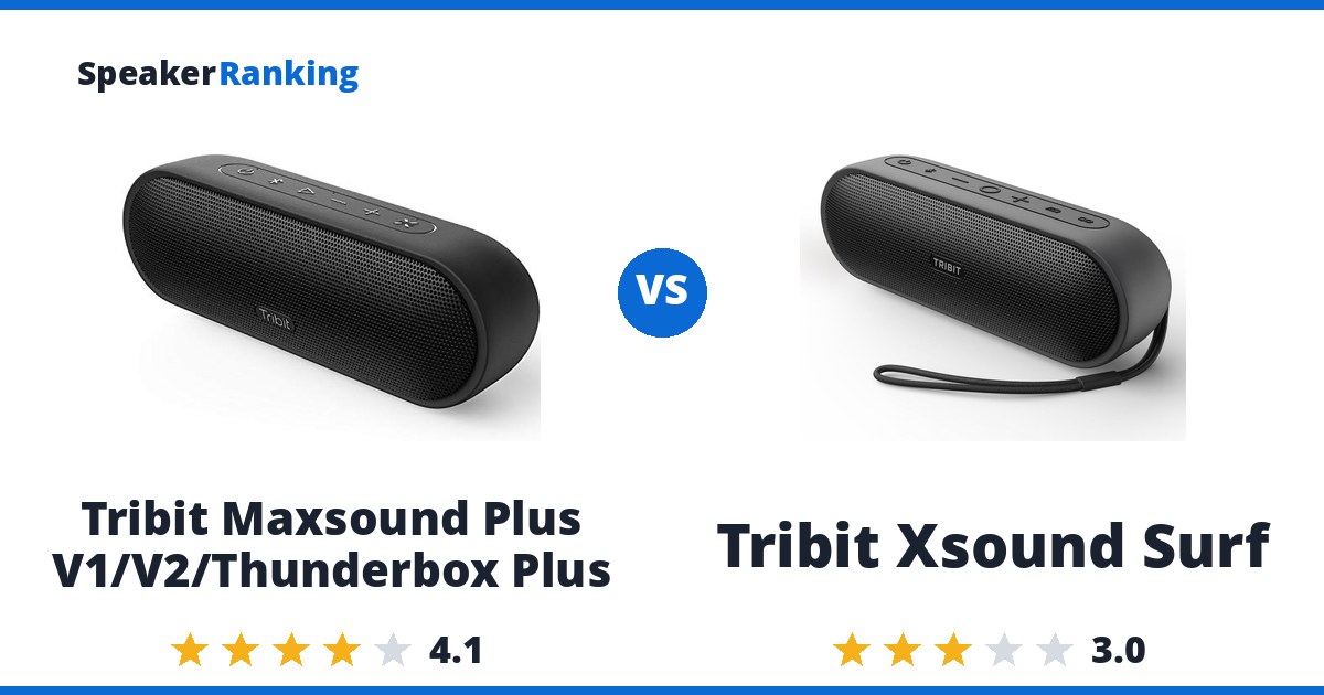 Tribit Maxsound Plus V1/V2/Thunderbox Plus vs Tribit Xsound Surf