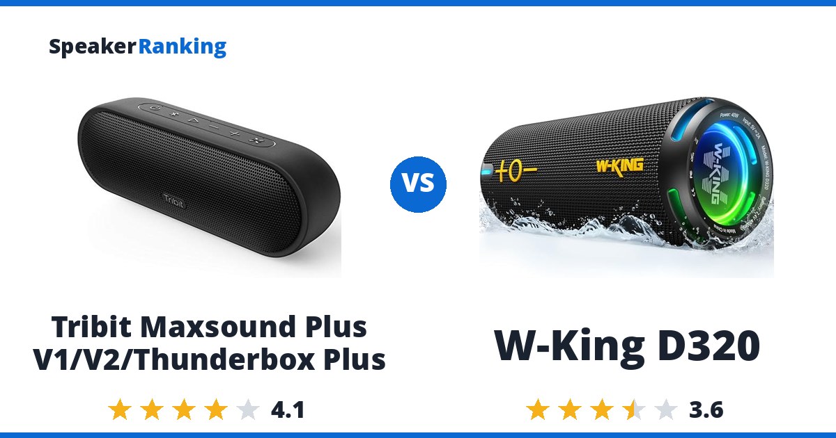 Tribit Maxsound Plus V1/V2/Thunderbox Plus vs W-King D320