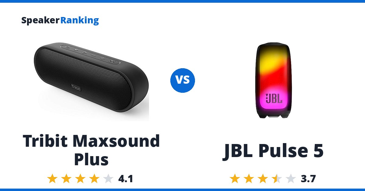 Tribit Maxsound Plus vs JBL Pulse 5