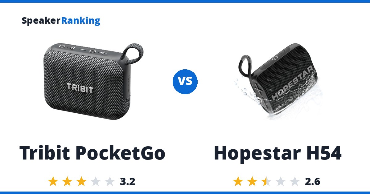 Tribit PocketGo vs Hopestar H54