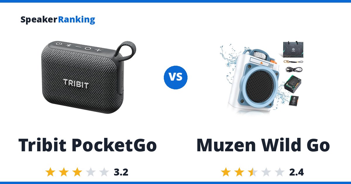 Tribit PocketGo vs Muzen Wild Go