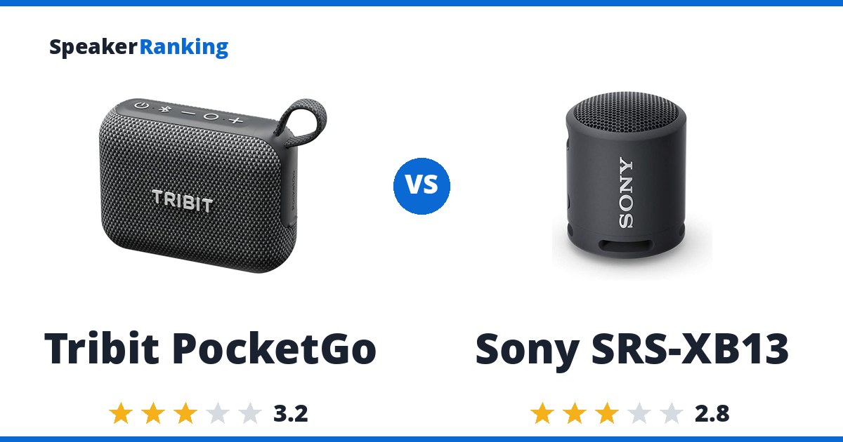 Tribit PocketGo vs Sony SRS-XB13