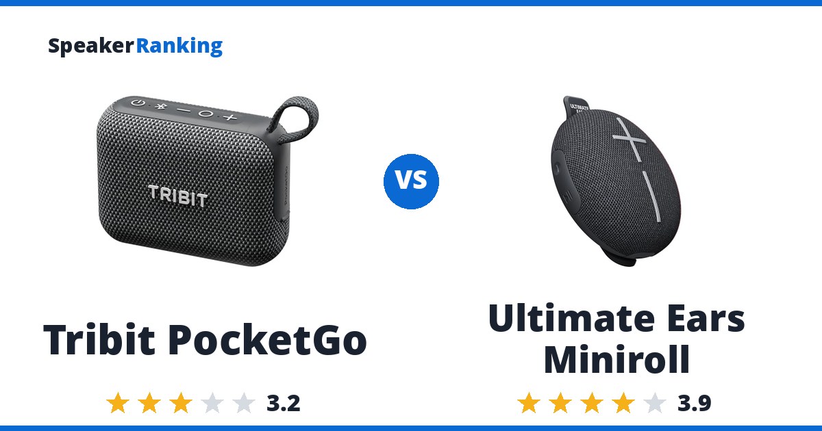 Tribit PocketGo vs Ultimate Ears Miniroll