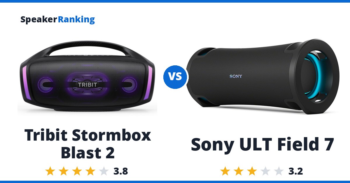 Tribit Stormbox Blast 2 vs Sony ULT Field 7