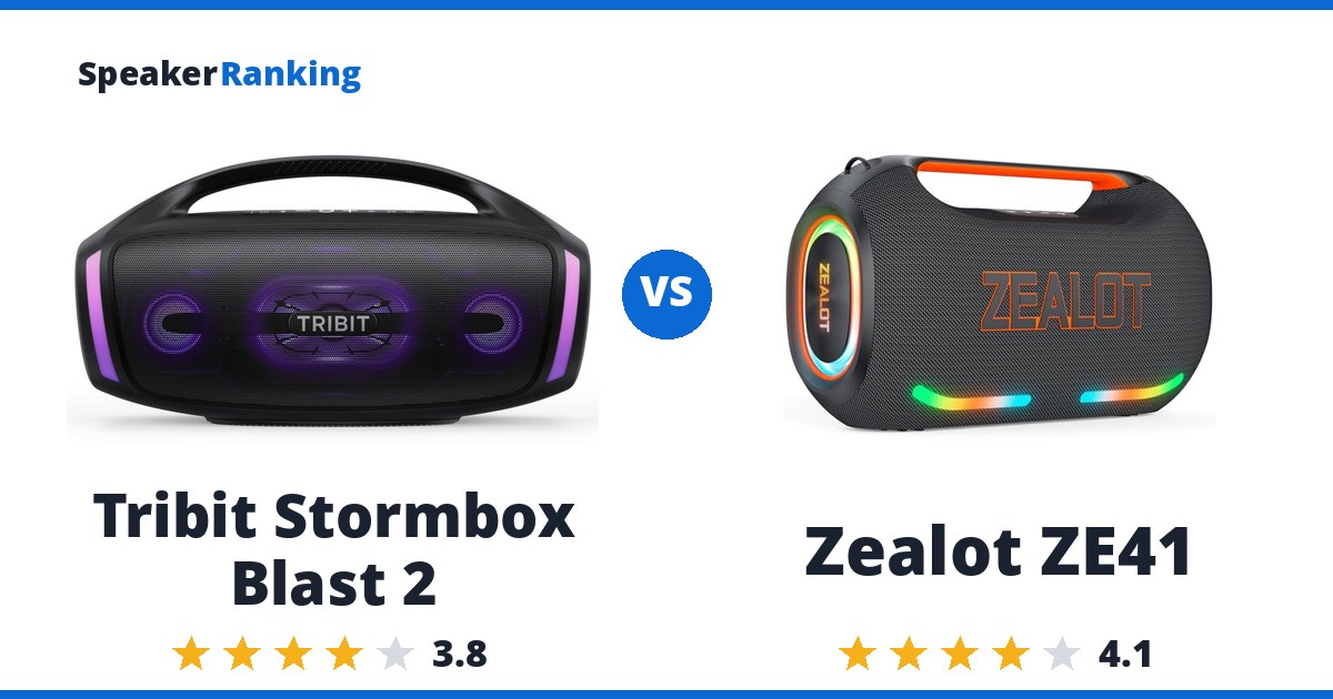 Tribit Stormbox Blast 2 vs Zealot ZE41