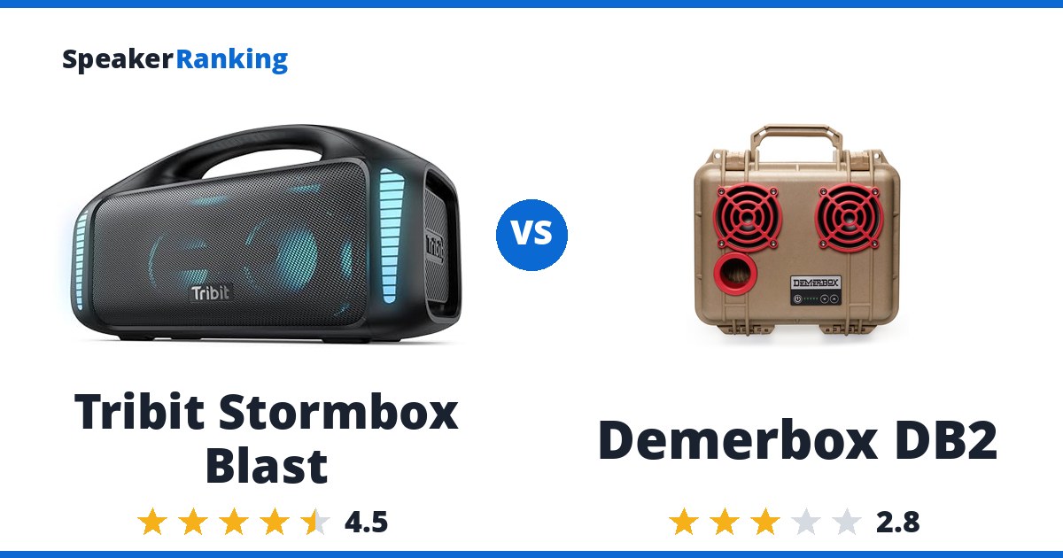 Tribit Stormbox Blast vs Demerbox DB2