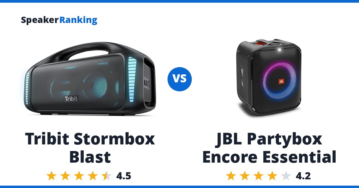 Tribit Stormbox Blast vs JBL Partybox Encore Essential