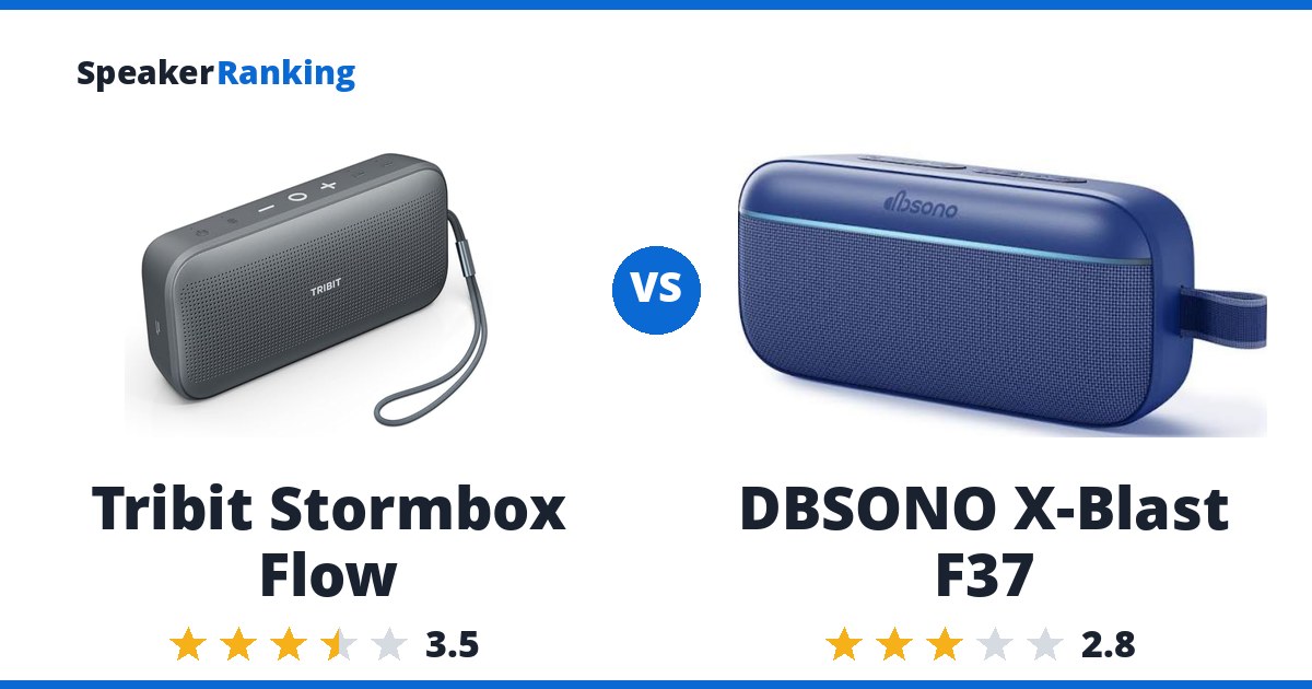 Tribit Stormbox Flow vs DBSONO X-Blast F37