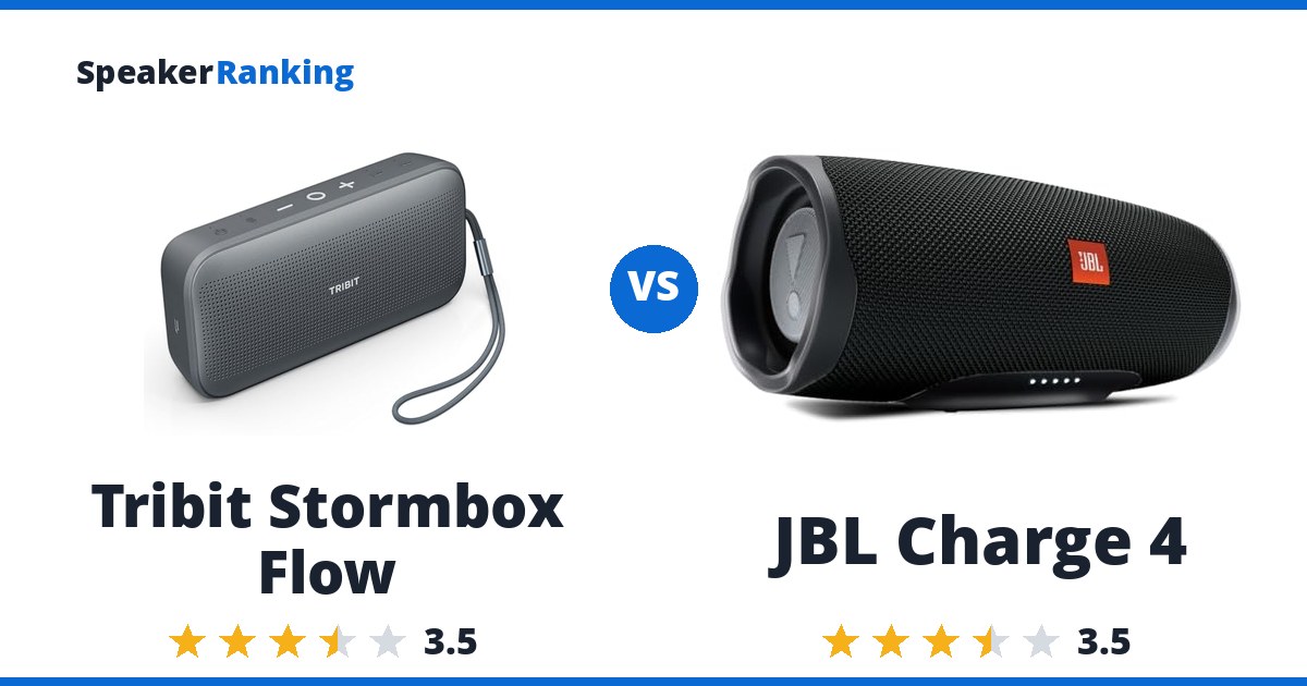 Tribit Stormbox Flow vs JBL Charge 4