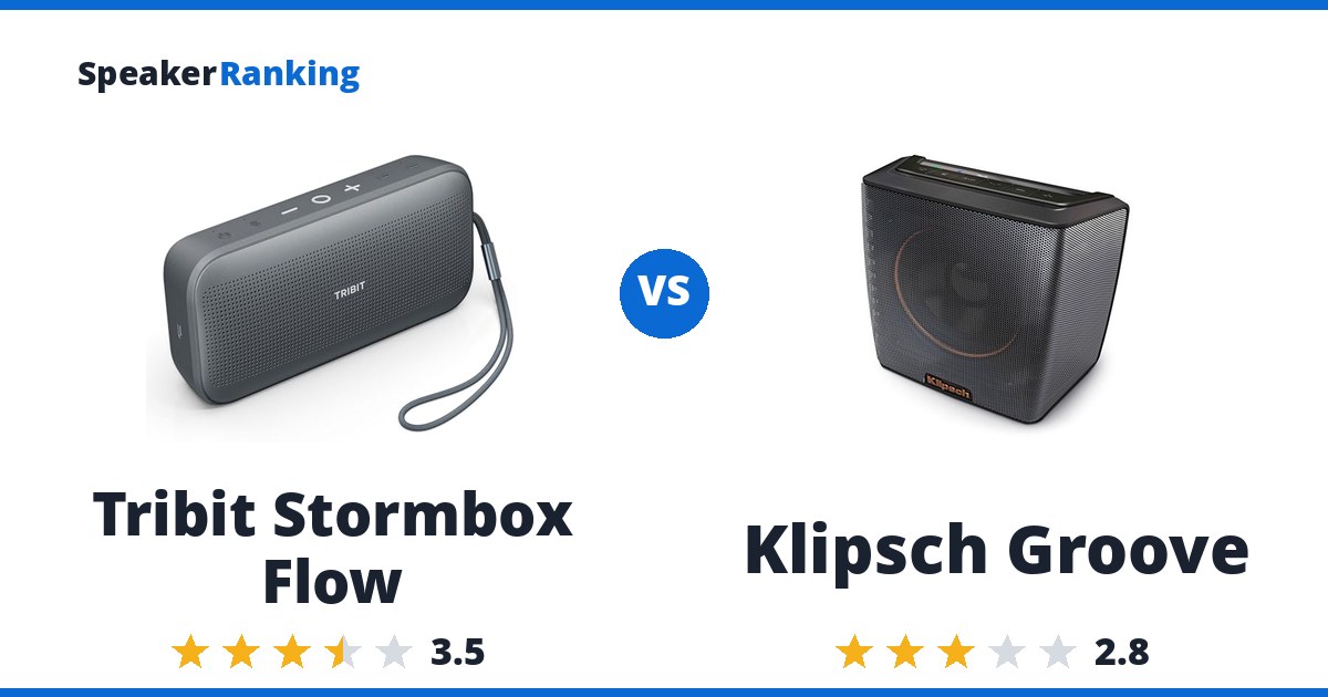 Tribit Stormbox Flow vs Klipsch Groove