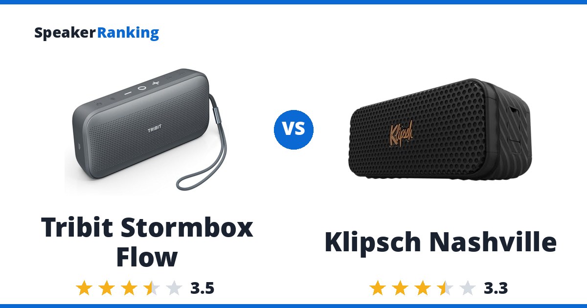 Tribit Stormbox Flow vs Klipsch Nashville