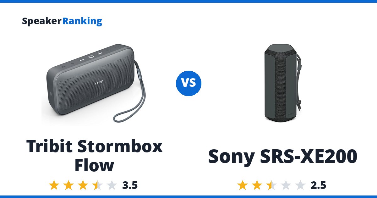 Tribit Stormbox Flow vs Sony SRS-XE200