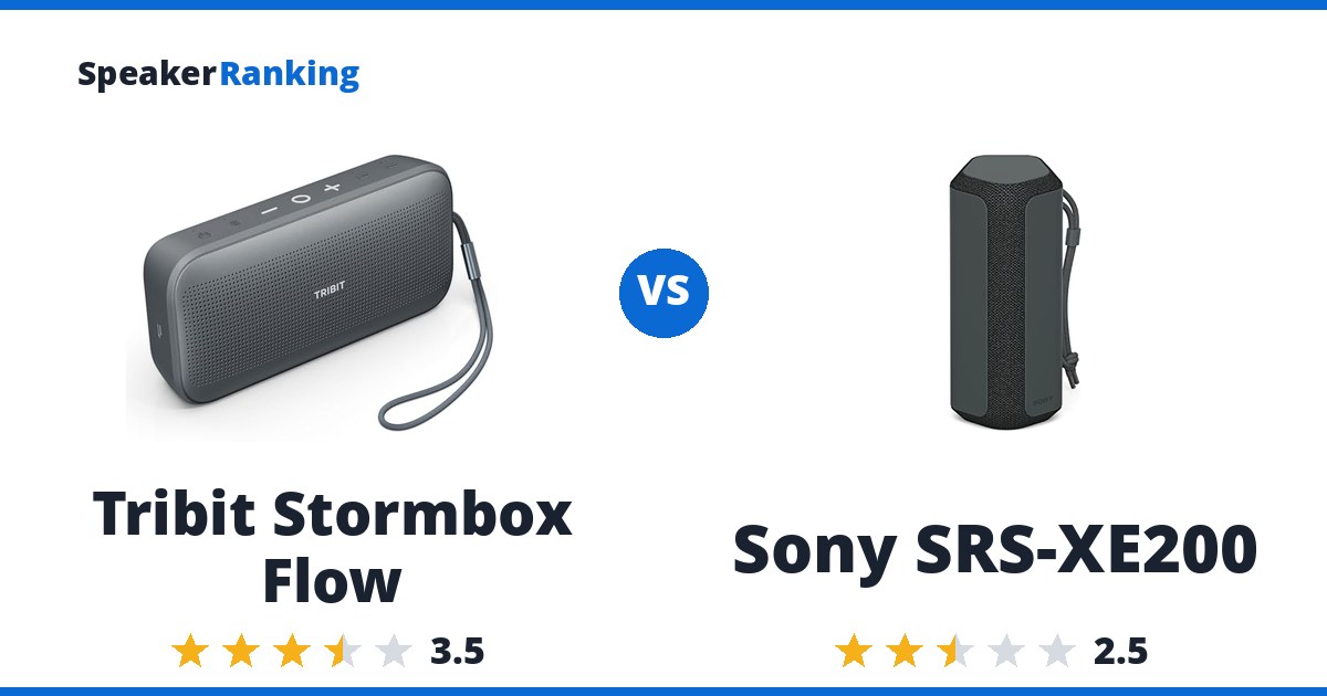Tribit Stormbox Flow vs Sony SRS-XE200