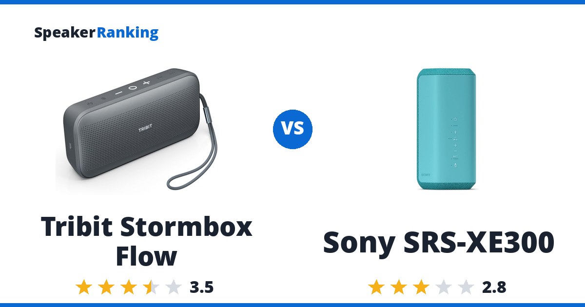 Tribit Stormbox Flow vs Sony SRS-XE300