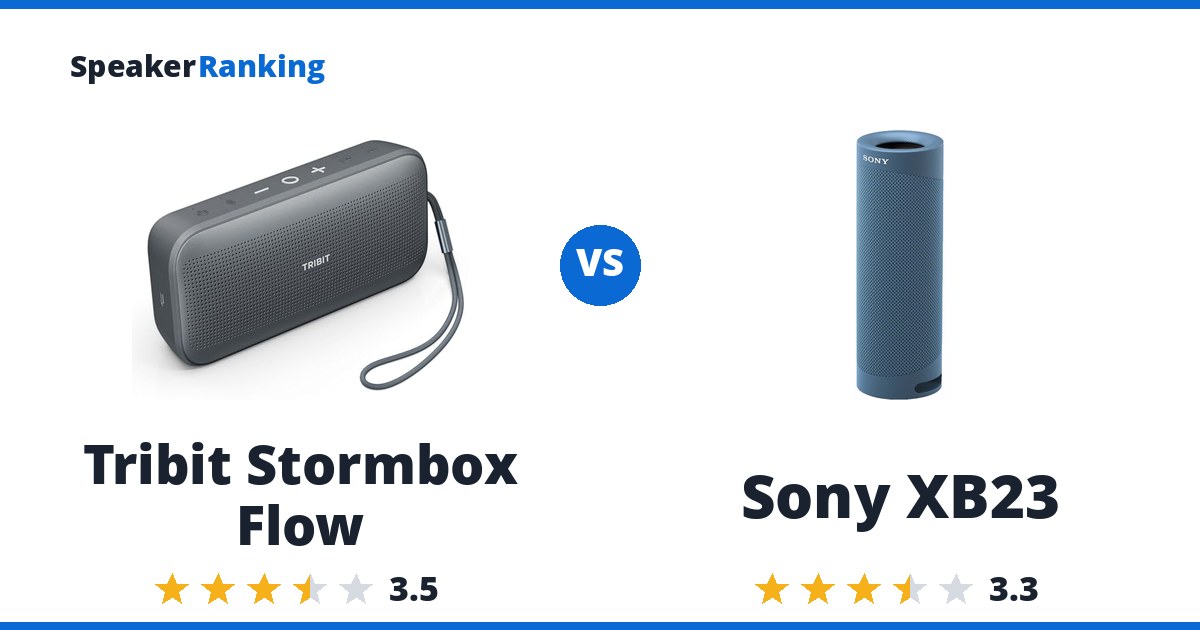 Tribit Stormbox Flow vs Sony XB23
