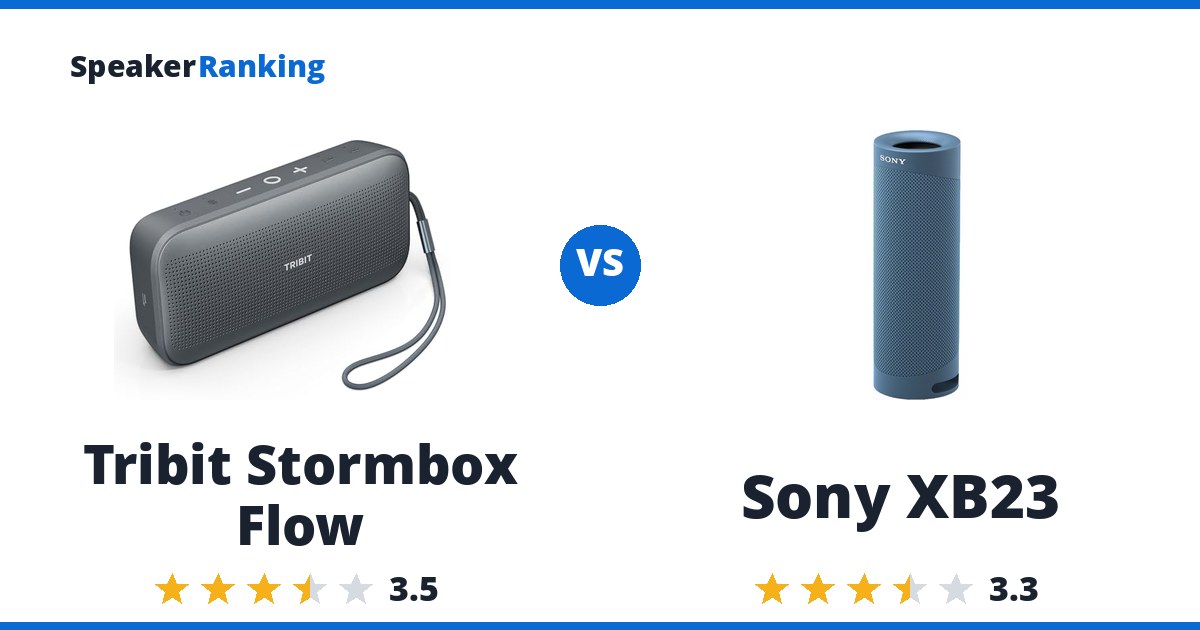 Tribit Stormbox Flow vs Sony XB23