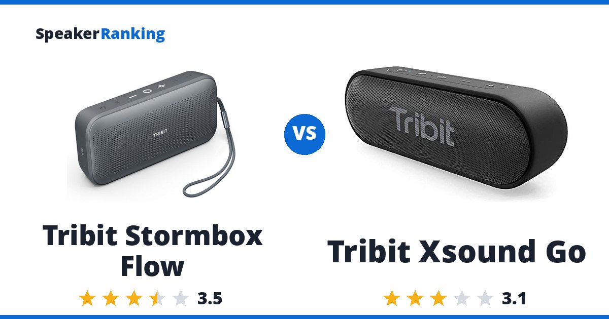 Tribit Stormbox Flow vs Tribit Xsound Go
