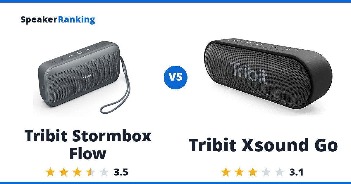 Tribit Stormbox Flow vs Tribit Xsound Go