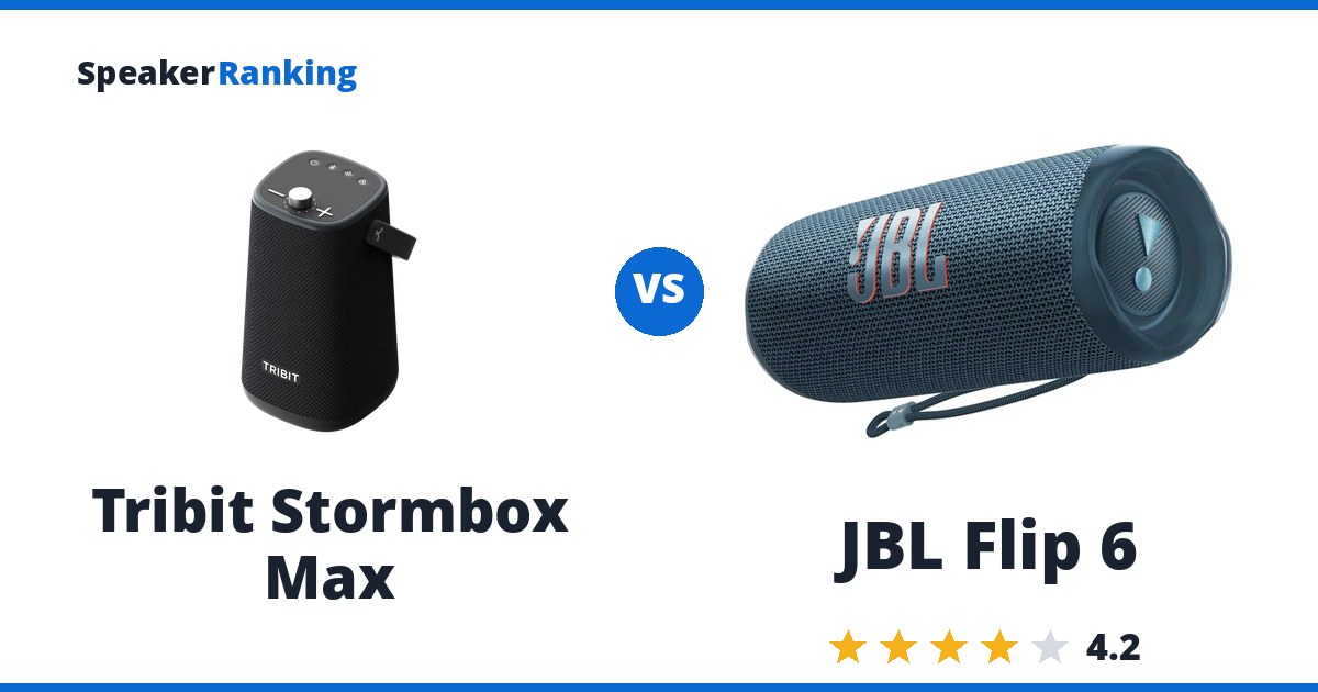 Tribit Stormbox Max vs JBL Flip 6