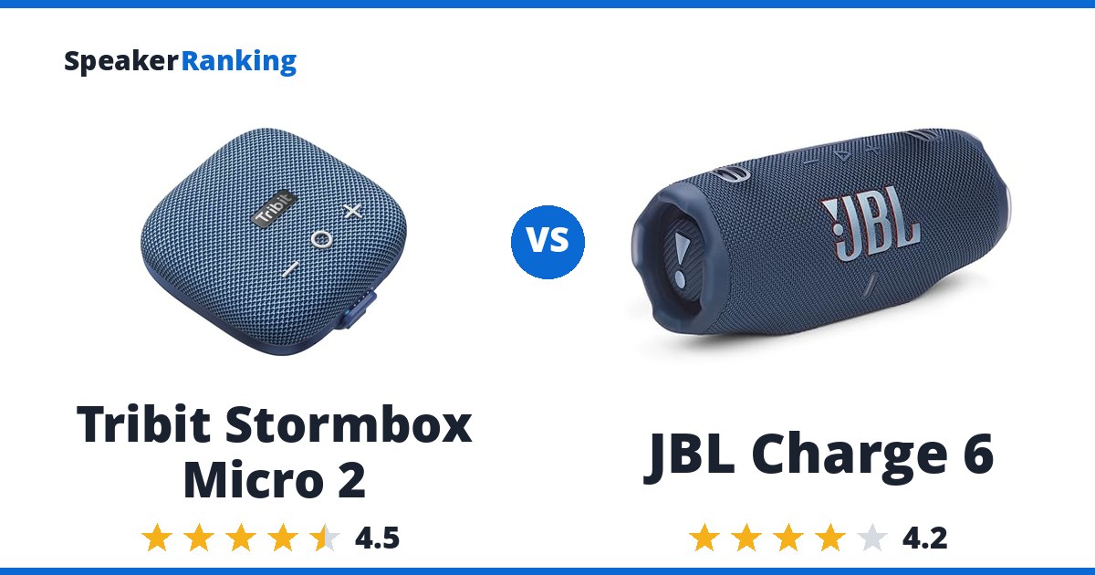 Tribit Stormbox Micro 2 vs JBL Charge 6