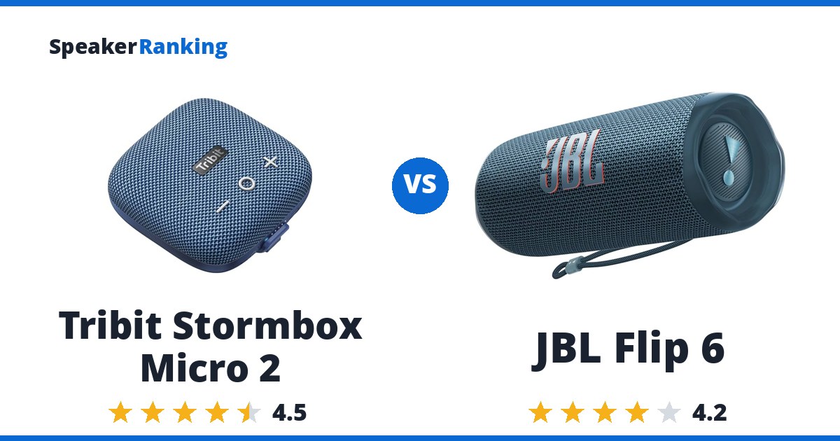Tribit Stormbox Micro 2 vs JBL Flip 6
