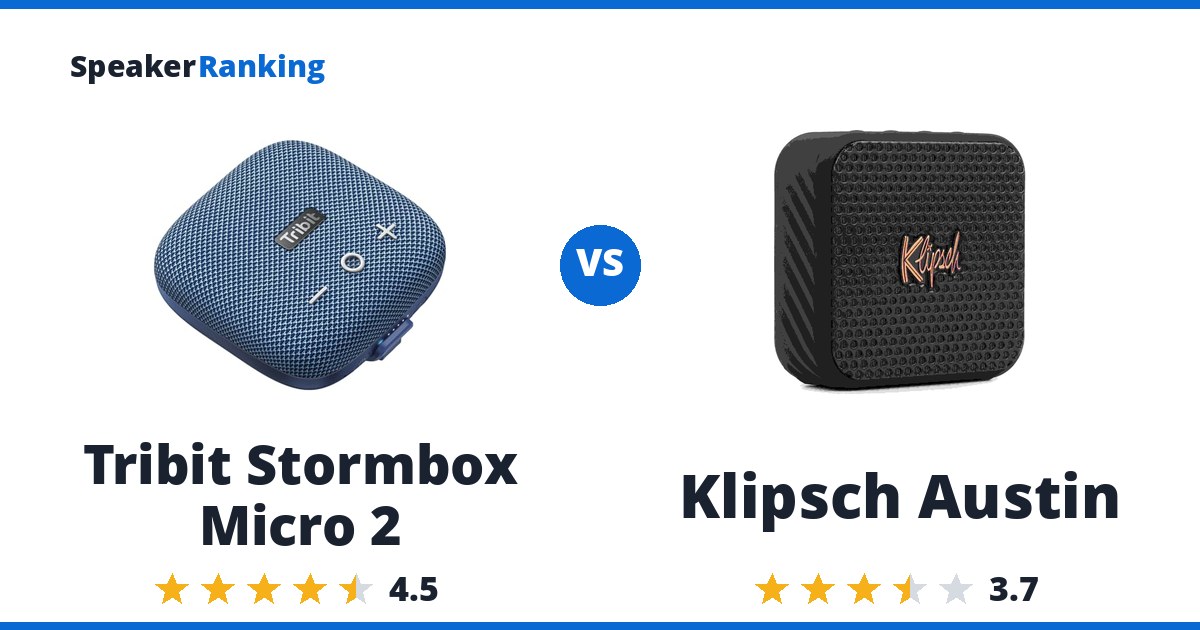 Tribit Stormbox Micro 2 vs Klipsch Austin