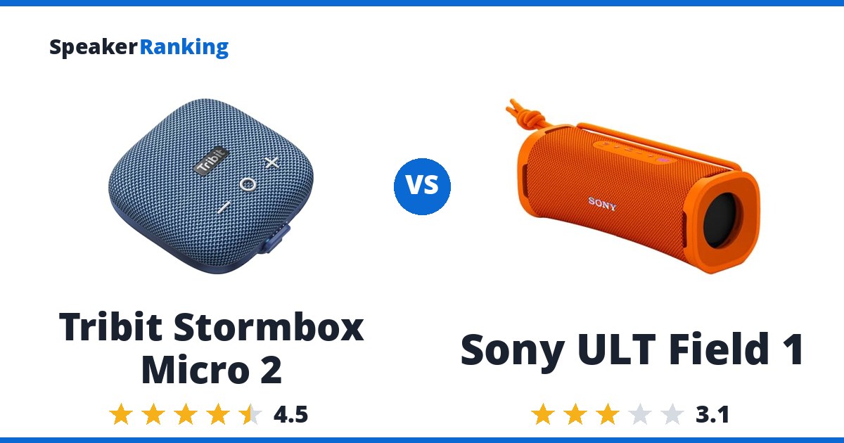 Tribit Stormbox Micro 2 vs Sony ULT Field 1