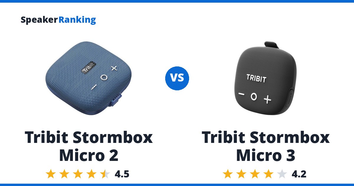 Tribit Stormbox Micro 2 vs Tribit Stormbox Micro 3
