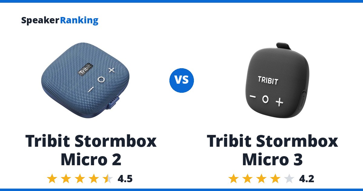 Tribit Stormbox Micro 2 vs Tribit Stormbox Micro 3