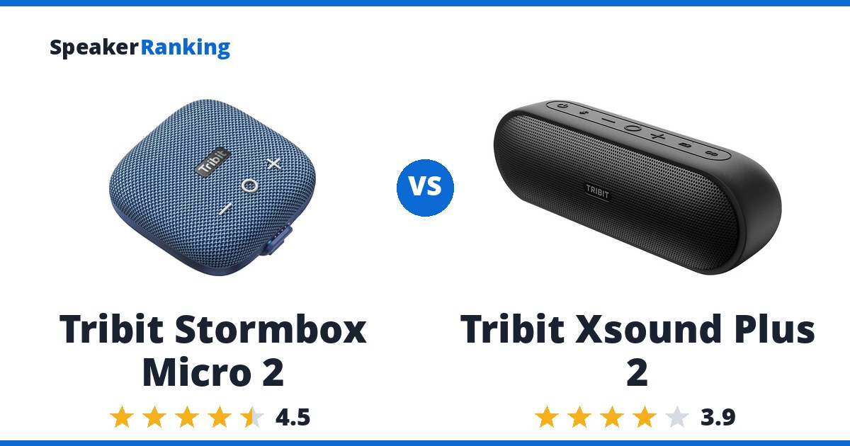 Tribit Stormbox Micro 2 vs Tribit Xsound Plus 2