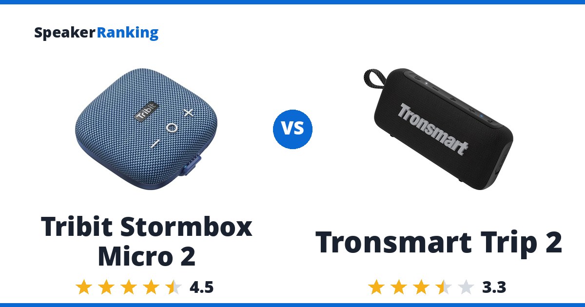 Tribit Stormbox Micro 2 vs Tronsmart Trip 2