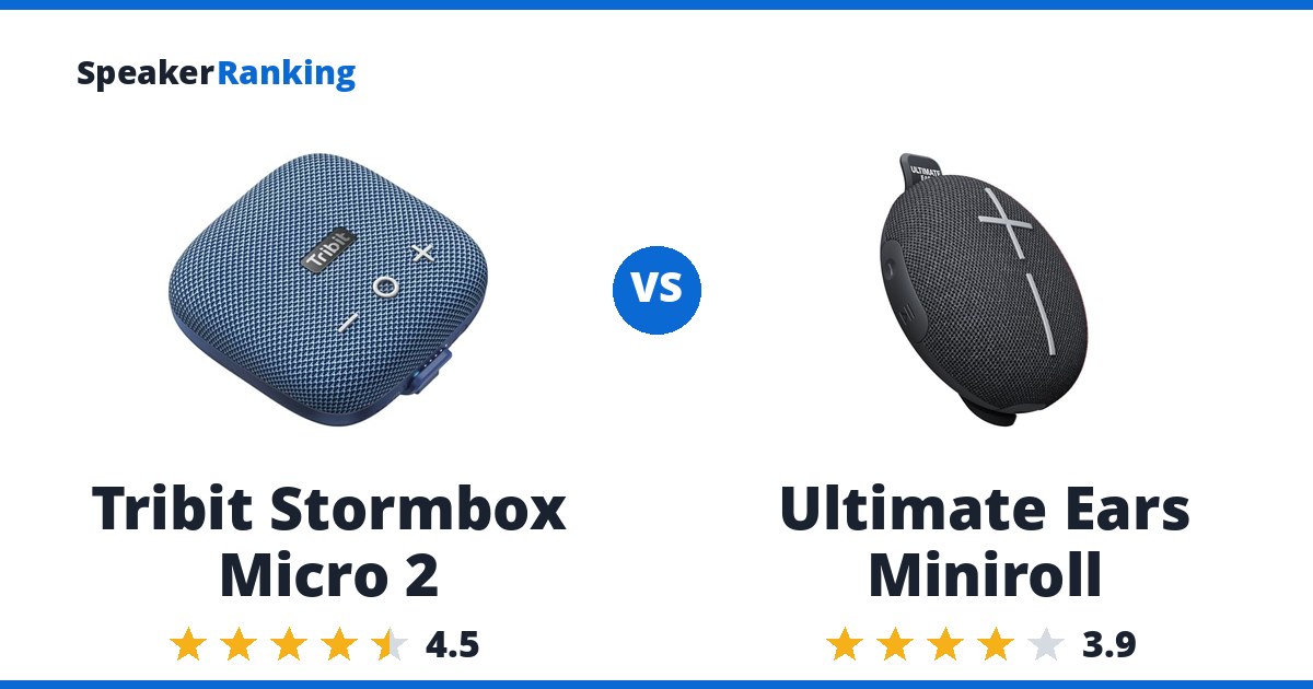 Tribit Stormbox Micro 2 vs Ultimate Ears Miniroll