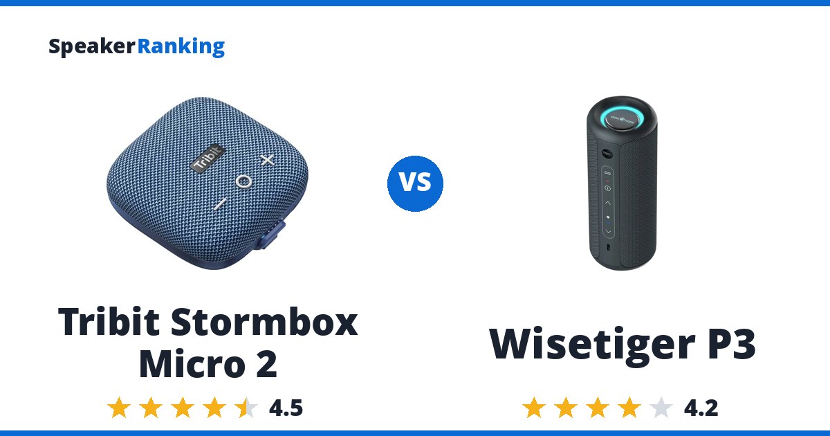 Tribit Stormbox Micro 2 vs Wisetiger P3